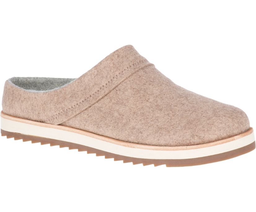 Buty Merrell Juno Clog Wool - Slip Ons Damskie Merrell - Beżowe [DZBPE-2830]